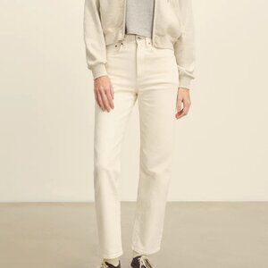 Buck Mason Ecru/Natural High-Rise Rider Jeans Size 31